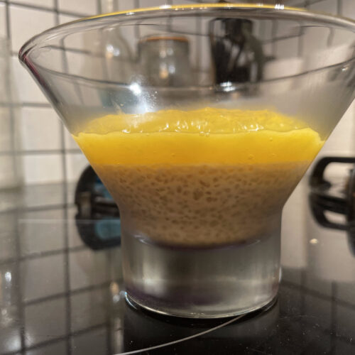 Perles du Japon et son coulis de mangue